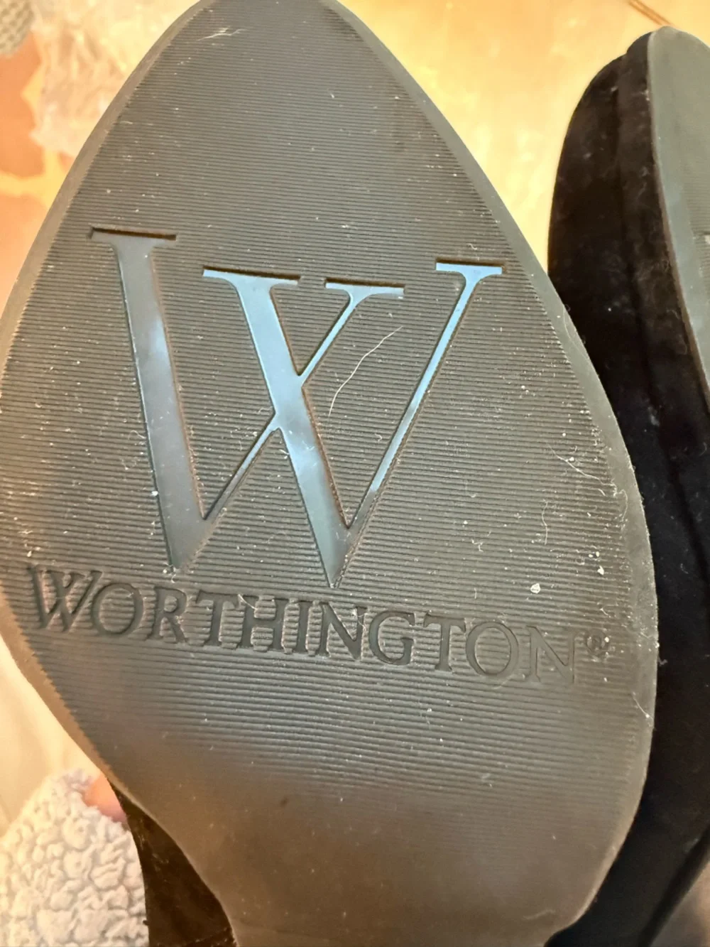 Worthington Black Suede Over-the-Knee Boots Size 7 M new!